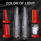 Transparent LED Tail Lights For 2007-2014 GMC Yukon Chevy Suburban Tahoe Rear Lamps